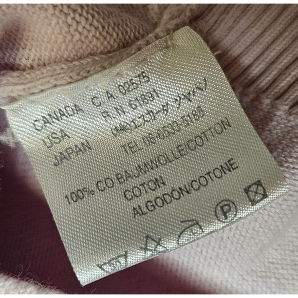 Vintage 90s Escada Cardigan Womens Medium Pink Full Zip Cotton Sweater Jacket - Picture 4 of 6